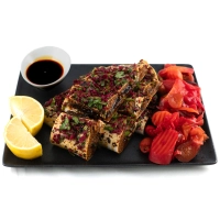 Voor 4 personen met peterselie en rode kool mix plus twee porties turse (zoetzure Turkse mix)